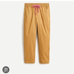 J. Crew Tan Chinos with Pink Drawstring